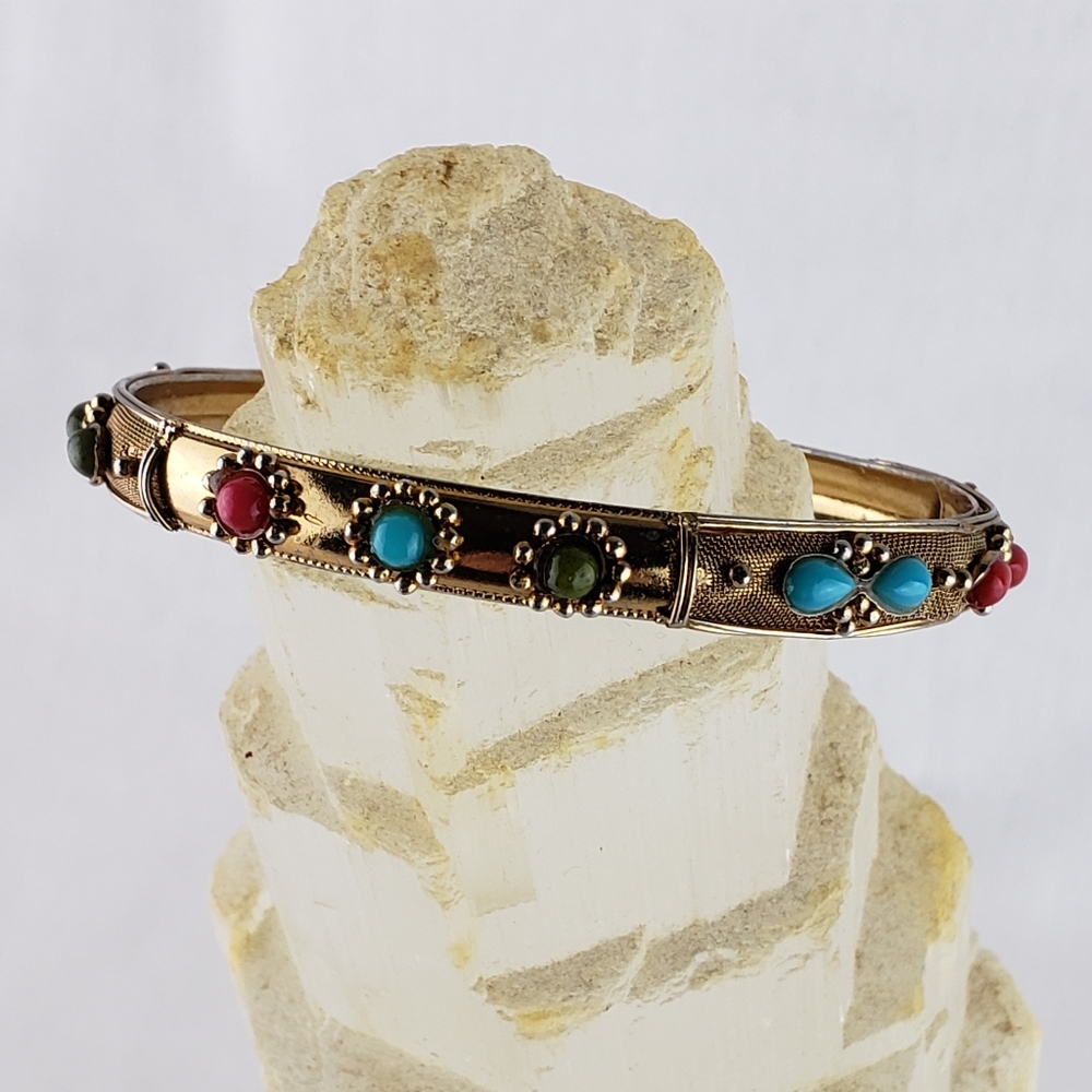 2 Brass bangle bracelets - Picture 2 of 4